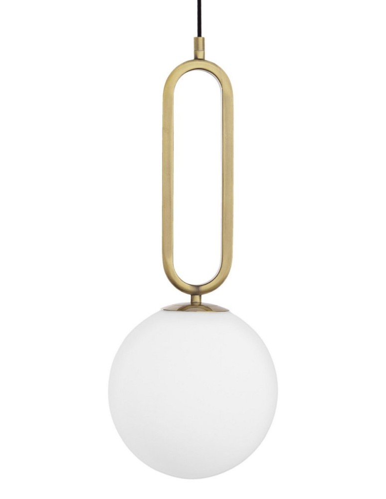 Lampy wiszące - Luces Exclusivas PINTO Wisząca 1xE27 LED biały/mosiądz LE41764 - produkt kolory-swiatla.pl 2