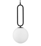 Lampy wiszące - Luces Exclusivas PINTO Wisząca 1xE27 LED biały/czarny LE41765 - produkt 2