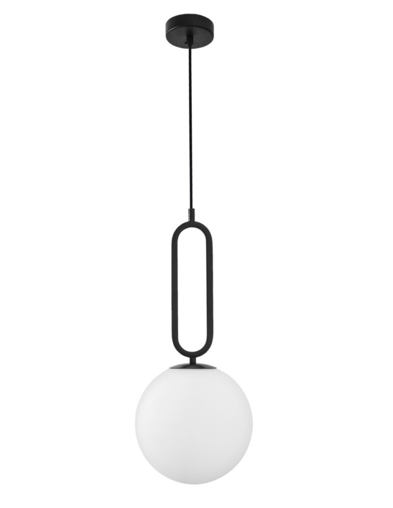 Lampy wiszące - Luces Exclusivas PINTO Wisząca 1xE27 LED biały/czarny LE41766 - produkt kolory-swiatla.pl 1