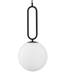 Lampy wiszące - Luces Exclusivas PINTO Wisząca 1xE27 LED biały/czarny LE41766 - produkt 2