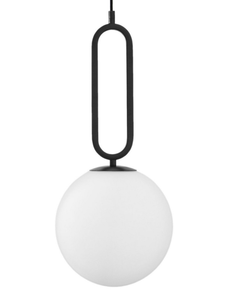 Lampy wiszące - Luces Exclusivas PINTO Wisząca 1xE27 LED biały/czarny LE41766 - produkt kolory-swiatla.pl 2