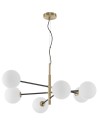 Luces Exclusivas PLATO Wisząca 6xG9 LED biały/czarny/satynowe złoto LE41767