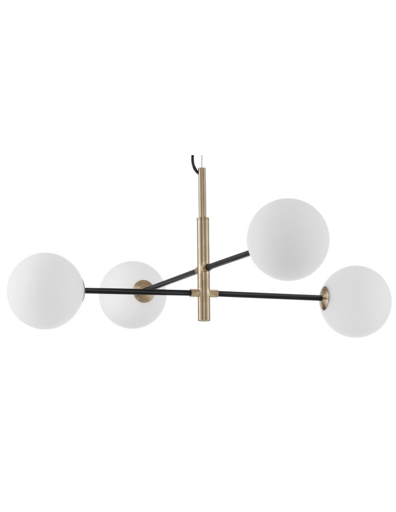 Lampy wiszące - Luces Exclusivas PLATO Wisząca 4xG9 LED biały/czarny/satynowe złoto LE41769 - product kolory-swiatla.pl 2