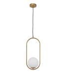 Lampy wiszące - Luces Exclusivas RENGO Wisząca 1xG9 LED złoty mosiądz LE41771 - produkt 1