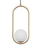 Lampy wiszące - Luces Exclusivas RENGO Wisząca 1xG9 LED złoty mosiądz LE41771 - produkt 2