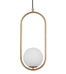 Lampy wiszące - Luces Exclusivas RENGO Wisząca 1xG9 LED złoty mosiądz LE41771 - produkt 3