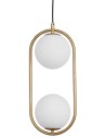 Luces Exclusivas RENGO Wisząca 2xG9 LED złoty mosiądz LE41772