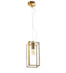 Lampy wiszące geometryczne - Luces Exclusivas SALTA Wisząca 1xE27 LED antyczny mosiądz LE41779 - produkt 1