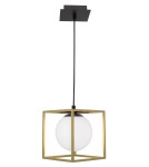 Lampy wiszące w kolorze mosiądz - Luces Exclusivas PLATA Wisząca 1xE14 LED mosiądz LE41786 - product 1