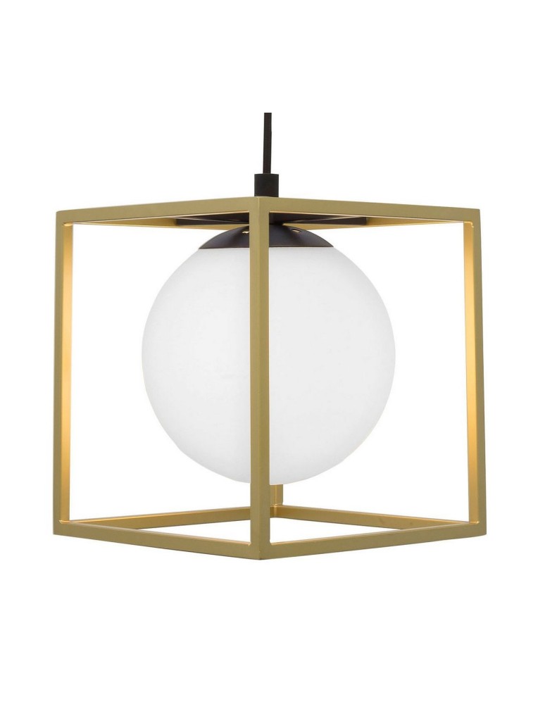 Lampy wiszące w kolorze mosiądz - Luces Exclusivas PLATA Wisząca 1xE14 LED mosiądz LE41786 - product kolory-swiatla.pl 3