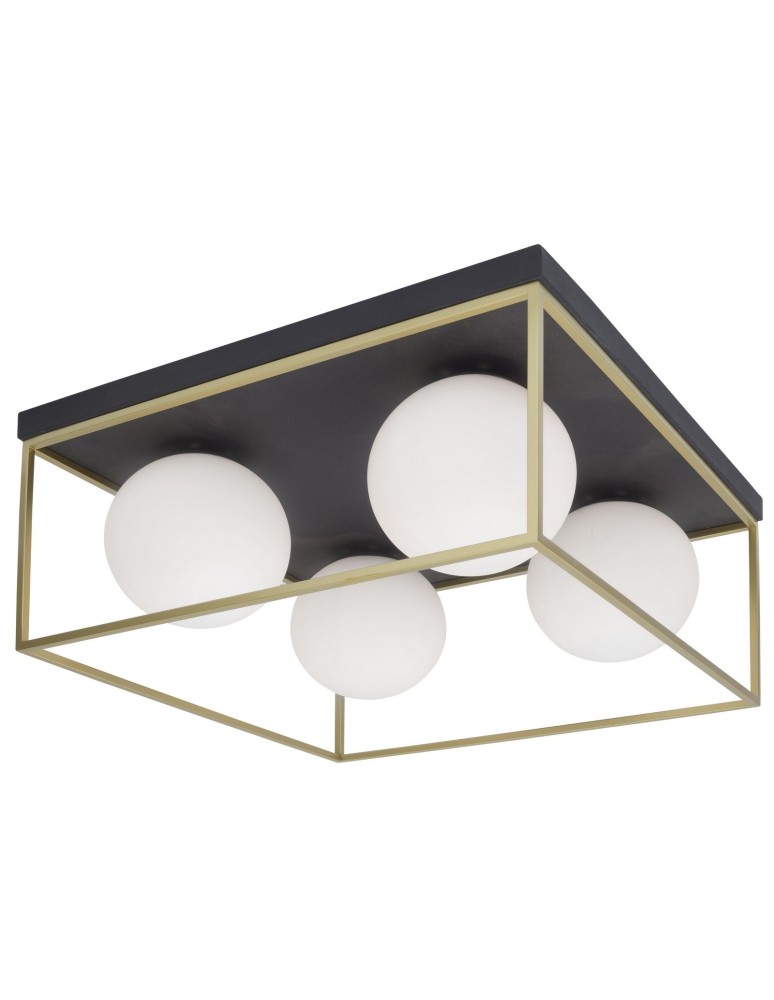 Lampy sufitowe nowoczesne - Luces Exclusivas PLATA Sufitowa 4xE14 LED mosiądz LE41787 - produkt kolory-swiatla.pl 1