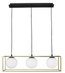 Lampy wiszące na listwie - Luces Exclusivas PLATA Wisząca 3xE14 LED mosiądz LE41788 - product 1