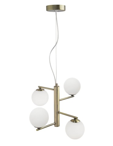 Luces Exclusivas TALCA Wisząca 4xG9 LED opal/mosiądz LE41790