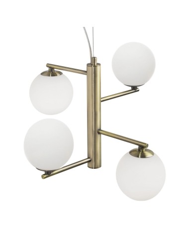 Luces Exclusivas TALCA Wisząca 4xG9 LED opal/mosiądz LE41790 - product 2