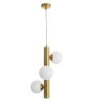 Lampy wiszące - Luces Exclusivas TIGRE Wisząca 3xG9 LED biały/antyczny mosiądz LE41791 - produkt 1