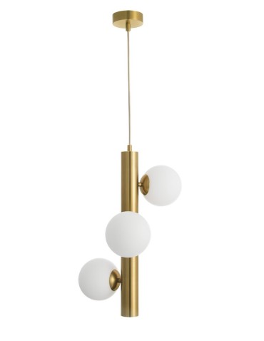 Luces Exclusivas TIGRE Wisząca 3xG9 LED biały/antyczny mosiądz LE41791