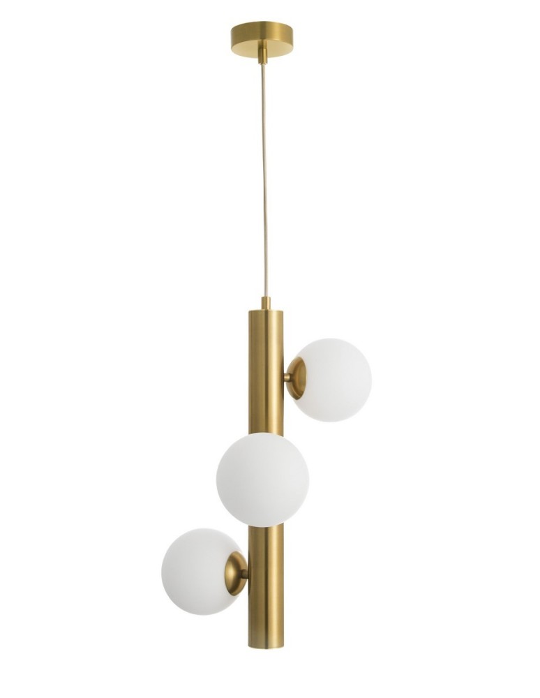Lampy wiszące - Luces Exclusivas TIGRE Wisząca 3xG9 LED biały/antyczny mosiądz LE41791 - produkt kolory-swiatla.pl 1