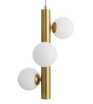 Lampy wiszące - Luces Exclusivas TIGRE Wisząca 3xG9 LED biały/antyczny mosiądz LE41791 - produkt 2