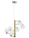 Luces Exclusivas TALCA Wisząca 6xG9 LED opal/mosiądz LE41793