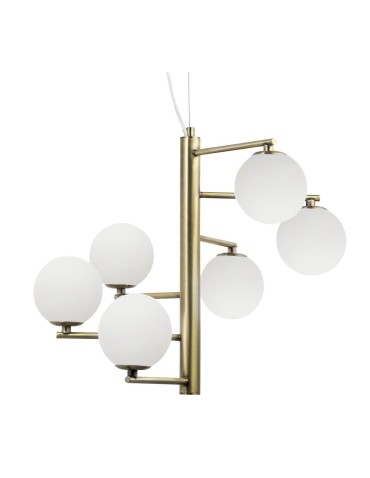 Luces Exclusivas TALCA Wisząca 6xG9 LED opal/mosiądz LE41793 - produkt 2