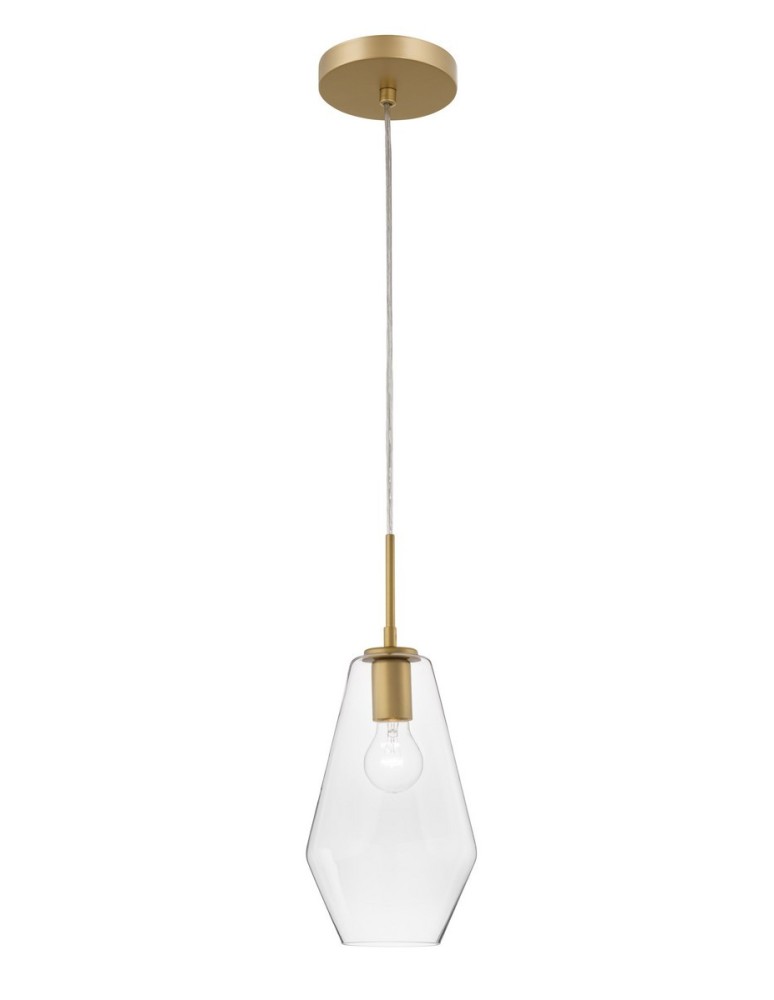Lampy wiszące - Luces Exclusivas TULUA Wisząca 1xE27 LED złoty/transparentny LE41796 - produkt kolory-swiatla.pl 1