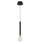 Lampy wiszące LED - Luces Exclusivas UNION Wisząca LED 5W 250lm 3000K czarny/mosiądz/opal LE41810 - product 1