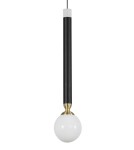 Lampy wiszące LED - Luces Exclusivas UNION Wisząca LED 5W 250lm 3000K czarny/mosiądz/opal LE41810 - product 2