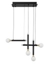 Luces Exclusivas UNION Wisząca LED 20W 1000lm 3000K czarny/mosiądz/opal LE41811