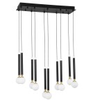 Lampy wiszące LED - Luces Exclusivas UNION Wisząca LED 50W 2400lm 3000K czarny/mosiądz/opal LE41812 - product 1