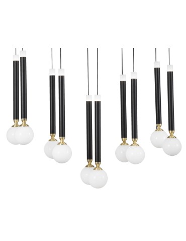 Luces Exclusivas UNION Wisząca LED 50W 2400lm 3000K czarny/mosiądz/opal LE41812 - produkt 2