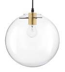 Lampy wiszące szklane - Luces Exclusivas UPATA Wisząca 1xE27 LED transparentny /czarny/złoty LE41813 - product 2