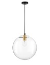 Luces Exclusivas UPATA Wisząca 1xE27 LED transparentny /czarny/złoty LE41814