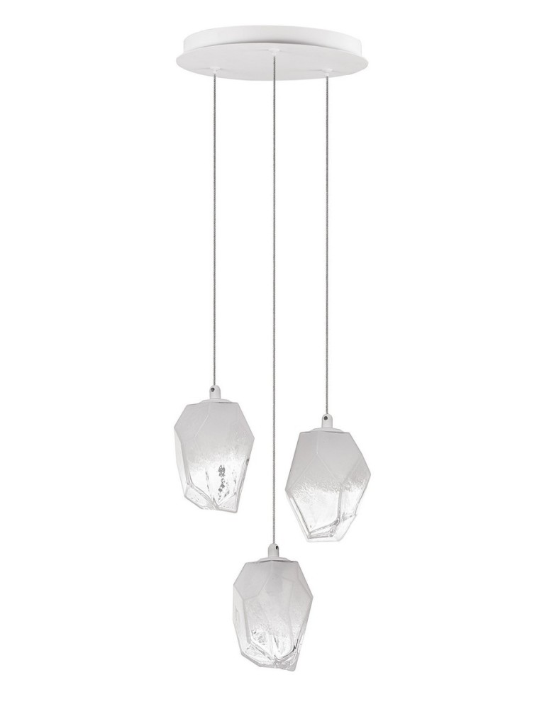 Lampy wiszące - Luces Exclusivas VIGIA Wisząca 3xG9 LED transparentny/biały LE41822 - produkt kolory-swiatla.pl 1