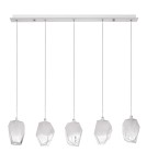 Lampy wiszące na listwie - Luces Exclusivas VIGIA Wisząca 5xG9 LED transparentny/biały LE41824 - product 1