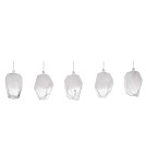 Lampy wiszące na listwie - Luces Exclusivas VIGIA Wisząca 5xG9 LED transparentny/biały LE41824 - product 2