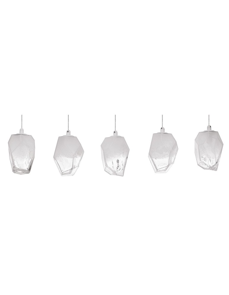 Lampy wiszące na listwie - Luces Exclusivas VIGIA Wisząca 5xG9 LED transparentny/biały LE41824 - product kolory-swiatla.pl 2