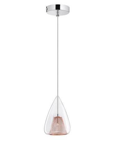 Luces Exclusivas YUMBO Wisząca 1xG9 LED miedziany LE41838
