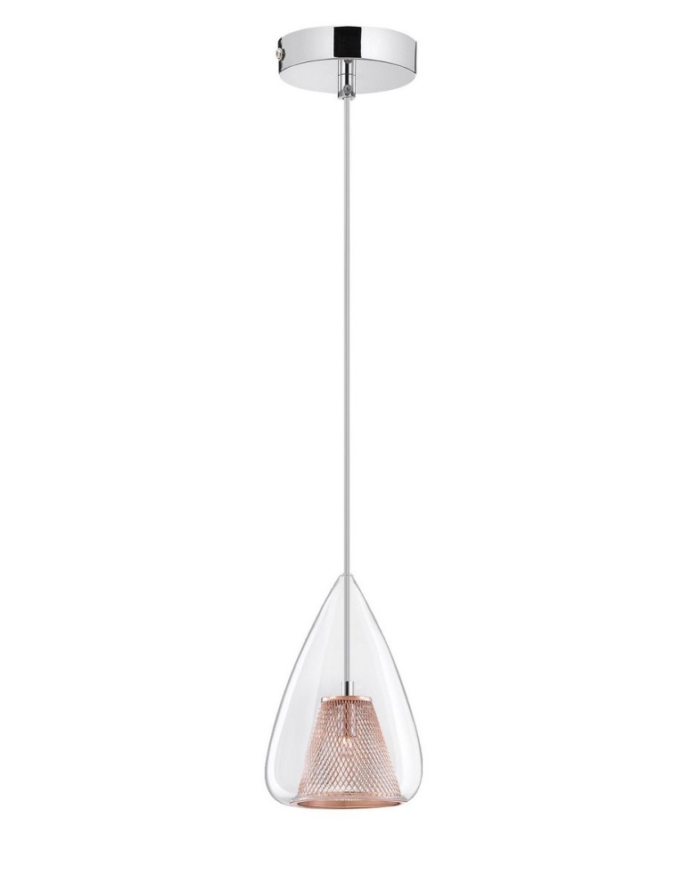 Lampy wiszące - Luces Exclusivas YUMBO Wisząca 1xG9 LED miedziany LE41838 - produkt kolory-swiatla.pl 1