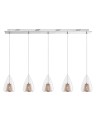Luces Exclusivas YUMBO Wisząca 5xG9 LED miedziany LE41840