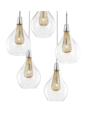 Luces Exclusivas ZARZA Wisząca 5xG9 LED Złoty LE41846 - product 2