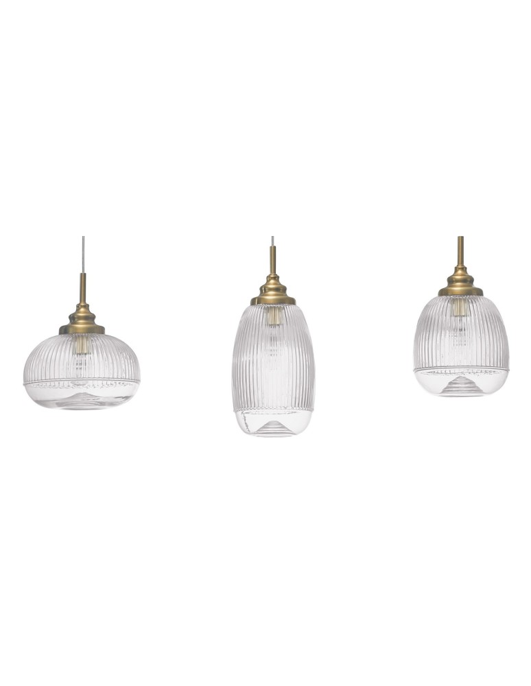 Lampy wiszące na listwie - Luces Exclusivas AHIGAL Wisząca 3xE14 LED satynowe złoto LE41847 - product kolory-swiatla.pl 2