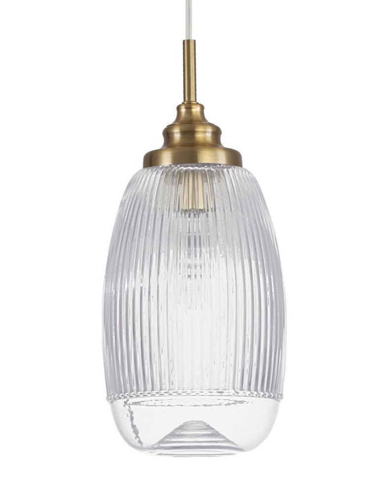 Lampy wiszące - Luces Exclusivas AHIGAL Wisząca 1xE14 LED satynowe złoto LE41850 - produkt kolory-swiatla.pl 2