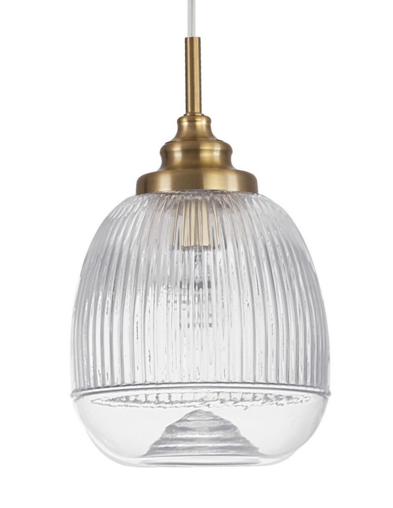 Lampy wiszące - Luces Exclusivas AHIGAL Wisząca 1xE14 LED satynowe złoto LE41851 - produkt kolory-swiatla.pl 2
