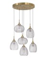 Luces Exclusivas ALCALA Wisząca 6xE27 LED satynowe złoto LE41855