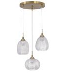 Lampy wiszące - Luces Exclusivas ALCALA Wisząca 3xE27 LED satynowe złoto LE41857 - product 1