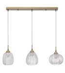 Lampy wiszące na listwie - Luces Exclusivas ALCALA Wisząca 3xE27 LED satynowe złoto LE41858 - product 1