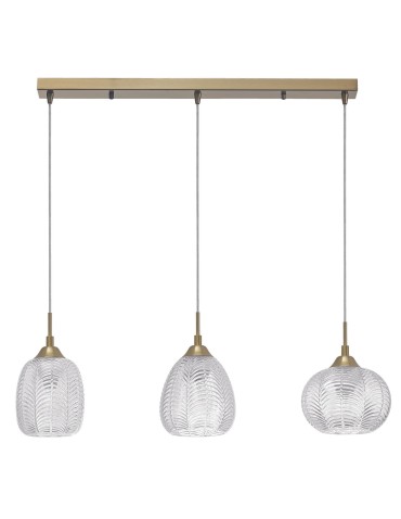 Luces Exclusivas ALCALA Wisząca 3xE27 LED satynowe złoto LE41858