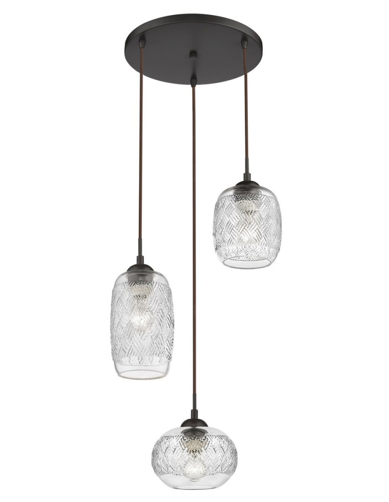 Lampy wiszące - Luces Exclusivas ARAURE Wisząca 3xE14 LED transparentny LE41867 - produkt kolory-swiatla.pl 1