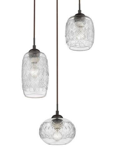 Luces Exclusivas ARAURE Wisząca 3xE14 LED transparentny LE41867 - produkt 2