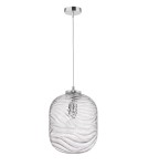 Lampy wiszące - Luces Exclusivas ARENAS Wisząca 1xE27 LED chromowany/transparentny LE41872 - product 1
